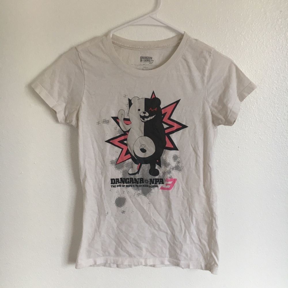 Dangan Ronpa White T Shirt - Size Small - Picture 1 of 11